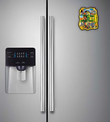 Bangalore Wooden Fridge Magnet Sticker Almirah, Refrigerator, Home & Kitchen Door Travel Souvenir & Gift Items Magnet